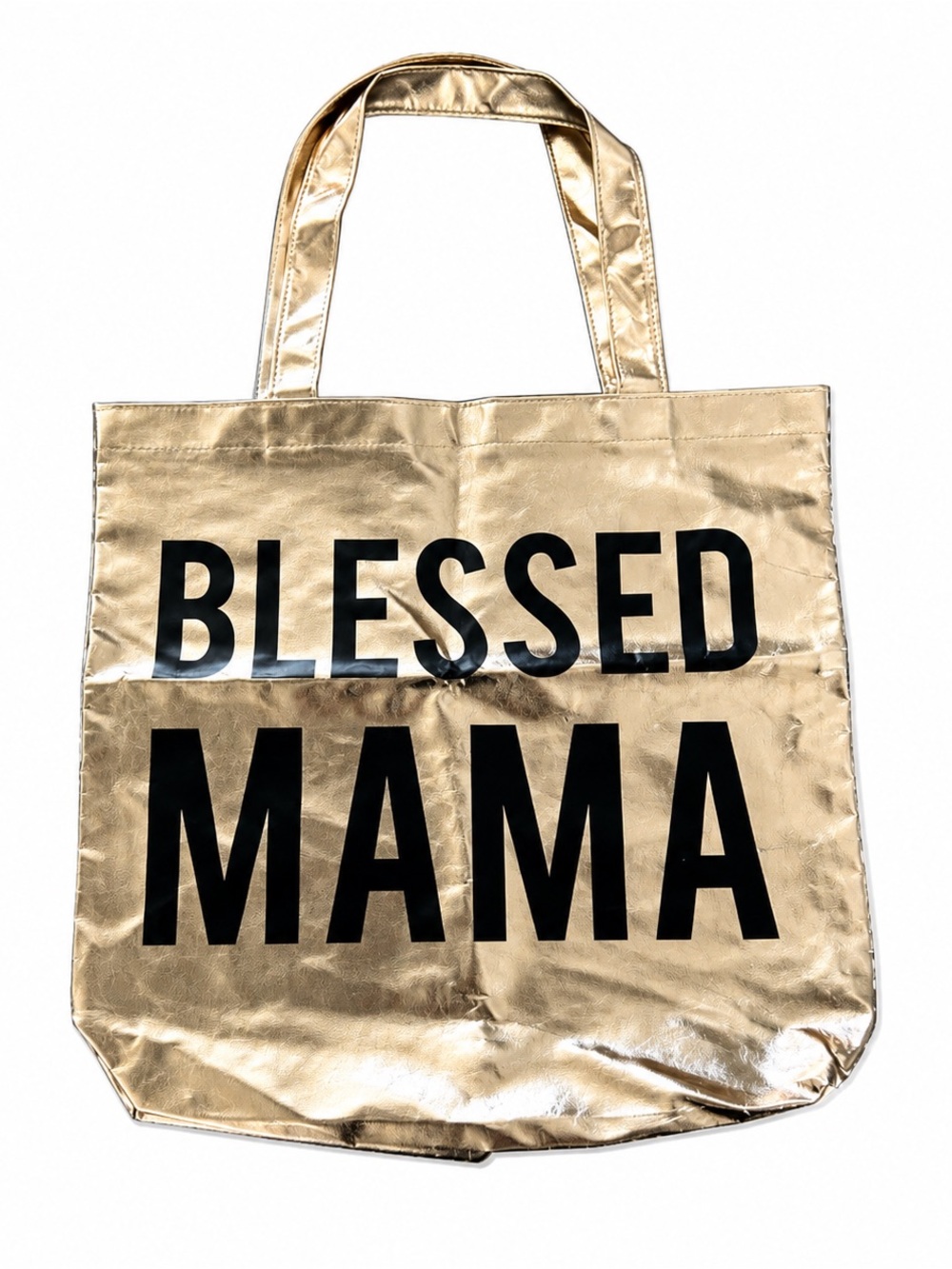 Blessed Mama Gold Tote bag Mothers Day Mom Gift Beach bags
